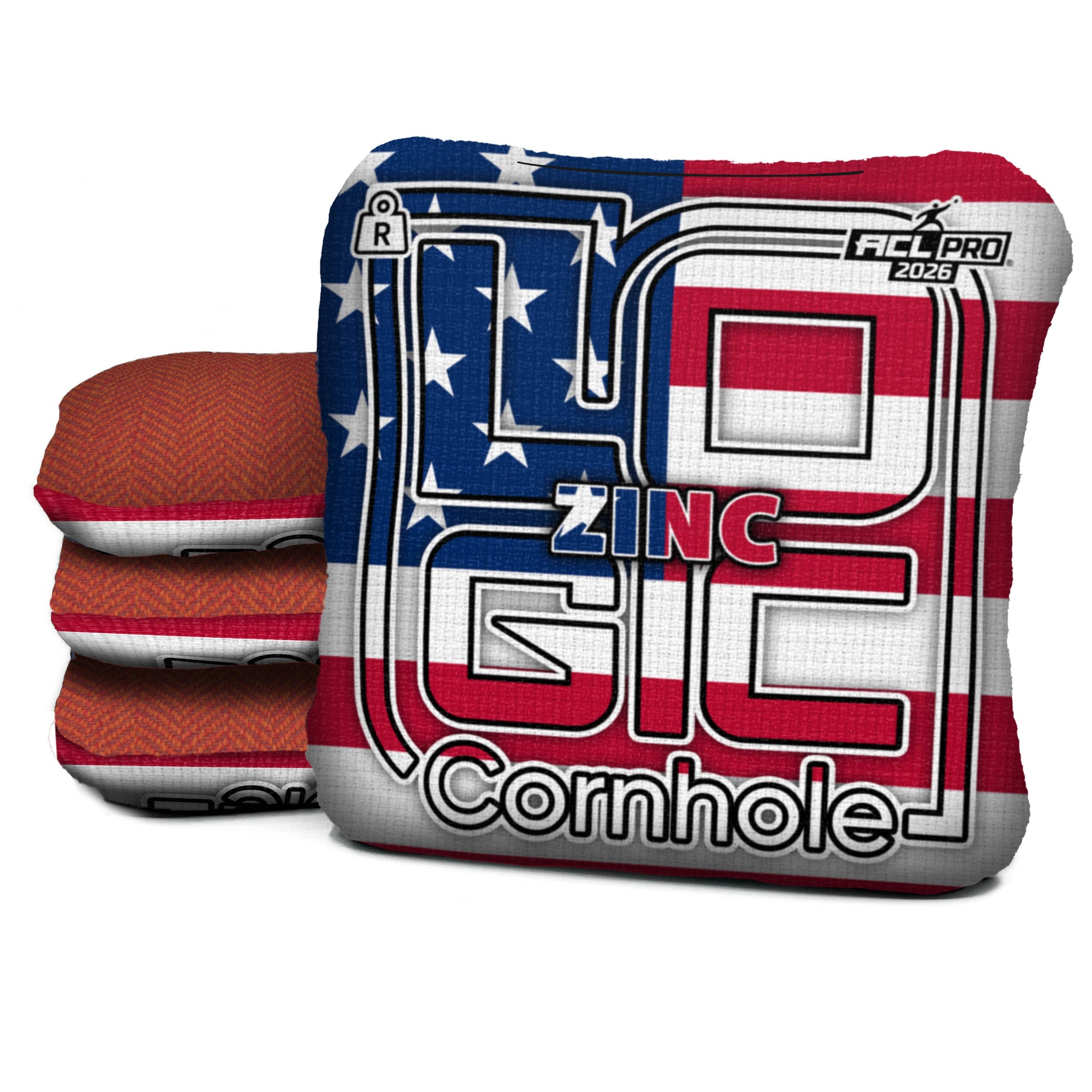 Logic Cornhole - USA FLAG - ACL PRO 2026 Bags - Pick your carpet color