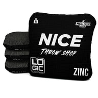 NICE THROW SHOP x LOGIC CORNHOLE- BLACK WHITE - ACL PRO 2026 BAGS - MULTIPLE BAG SERIES - Set of 4 bags