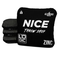 NICE THROW SHOP x LOGIC CORNHOLE- BLACK WHITE - ACL PRO 2026 BAGS - MULTIPLE BAG SERIES - Set of 4 bags