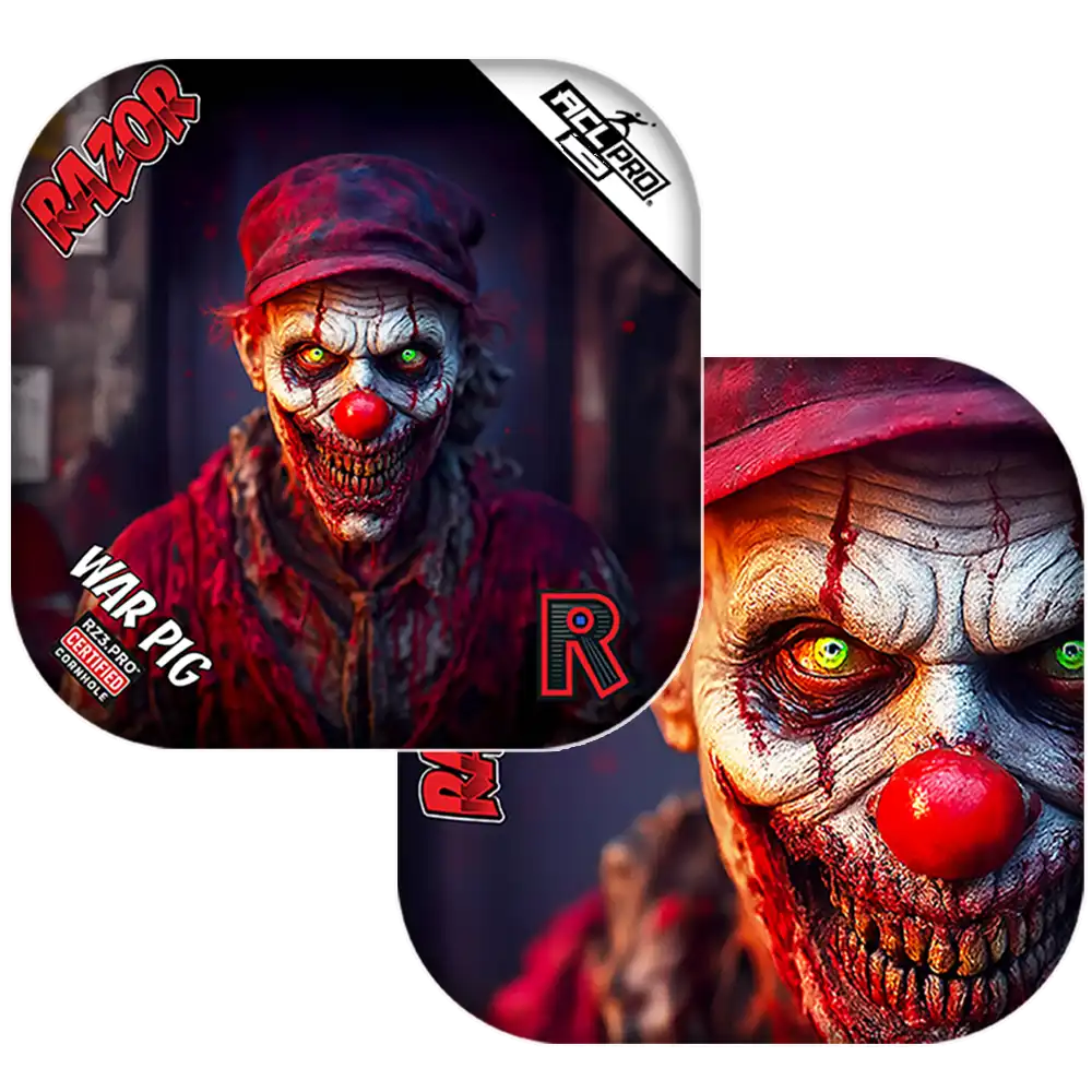 Razor Cornhole Bags | War Pig | Zombie Clown