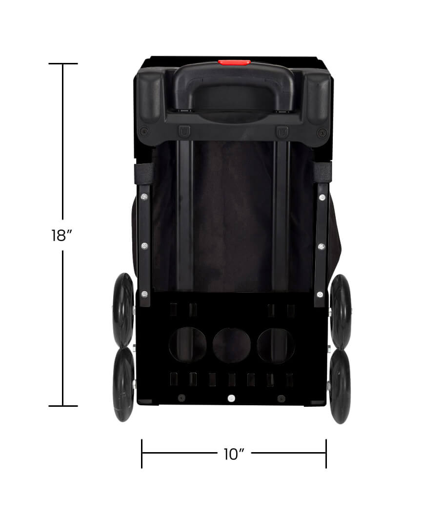 ZÜCA - Cornhole Sport Black - Black Non-Flashing Wheels