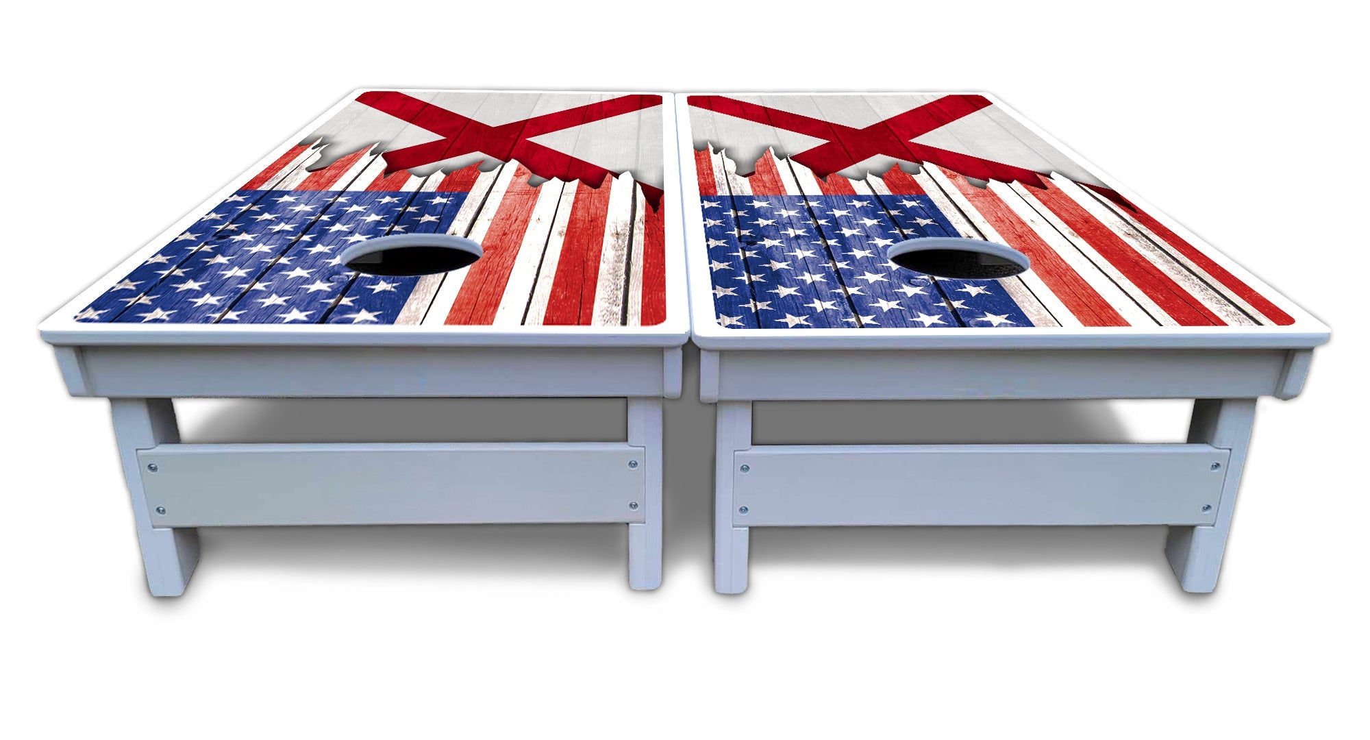 State Flag Designs Alabama to Georgia Cornhole Boards - All Weather Series