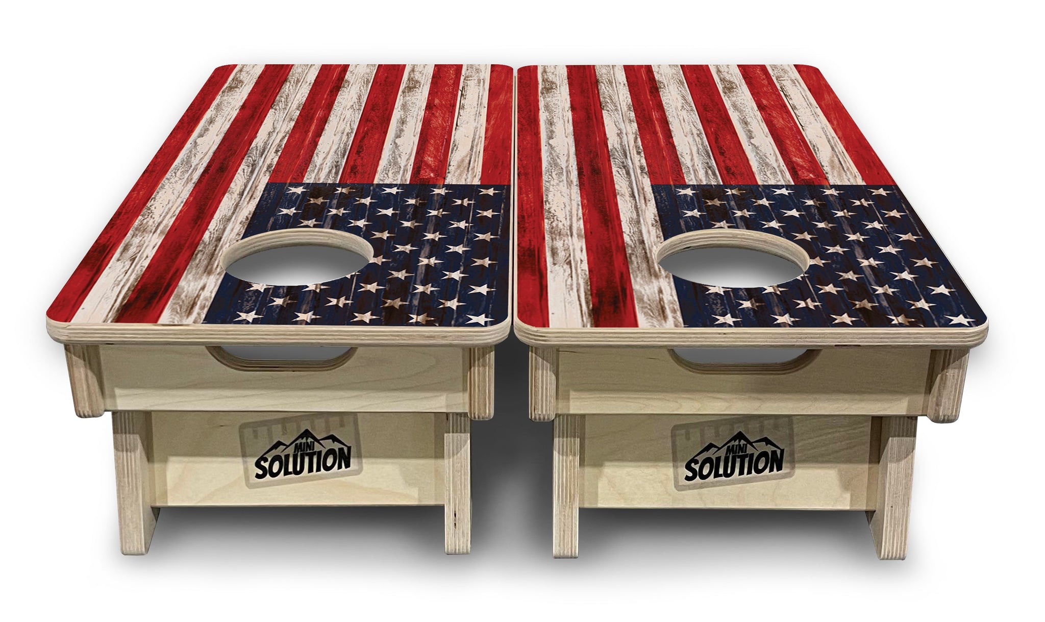 Mini Cornhole Boards - Antique Flag