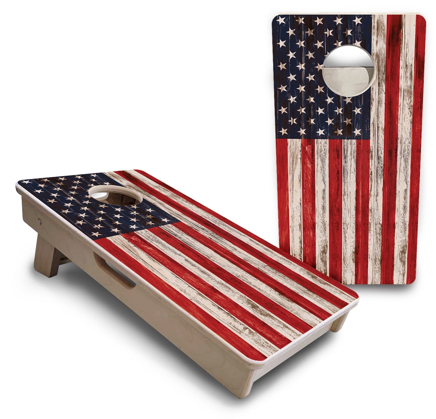 Mini Cornhole Boards - Antique Flag