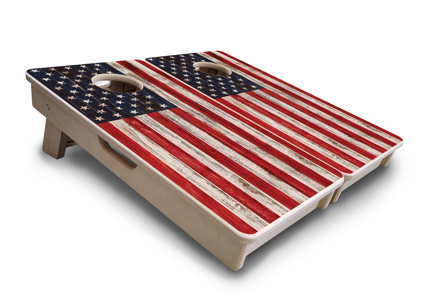 Mini Cornhole Boards - Antique Flag