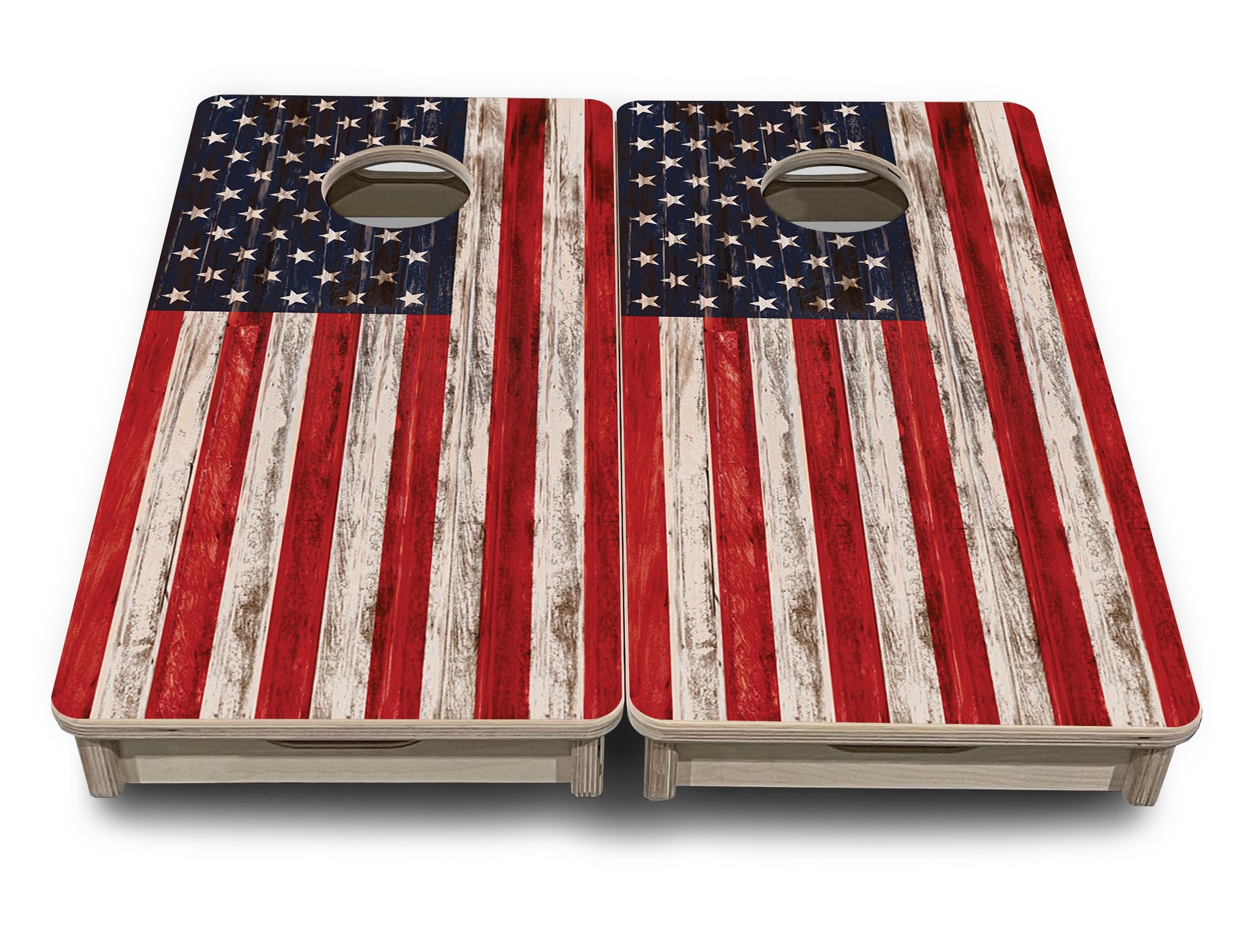 Mini Cornhole Boards - Antique Flag