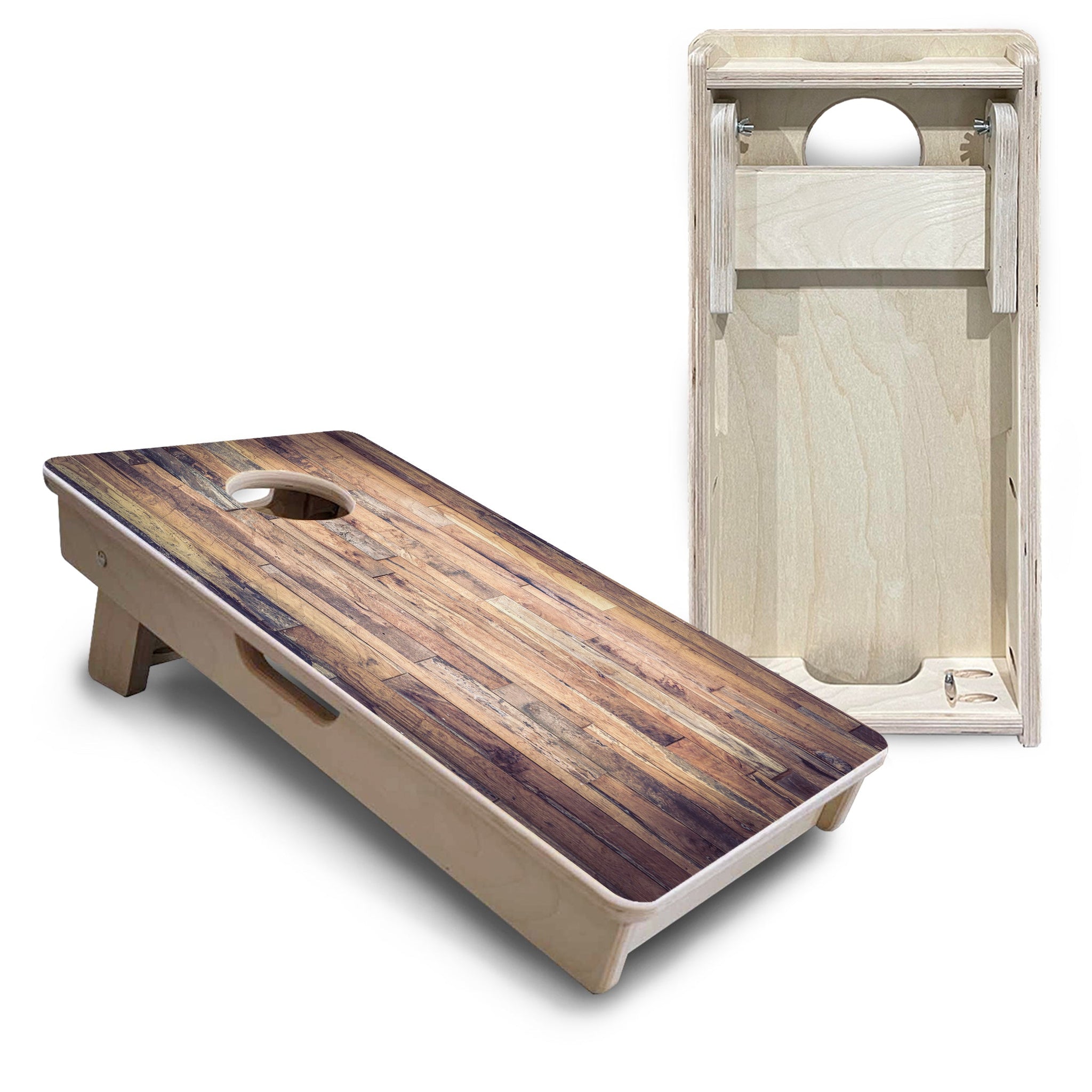 Mini Cornhole Boards - Barnwood Planks