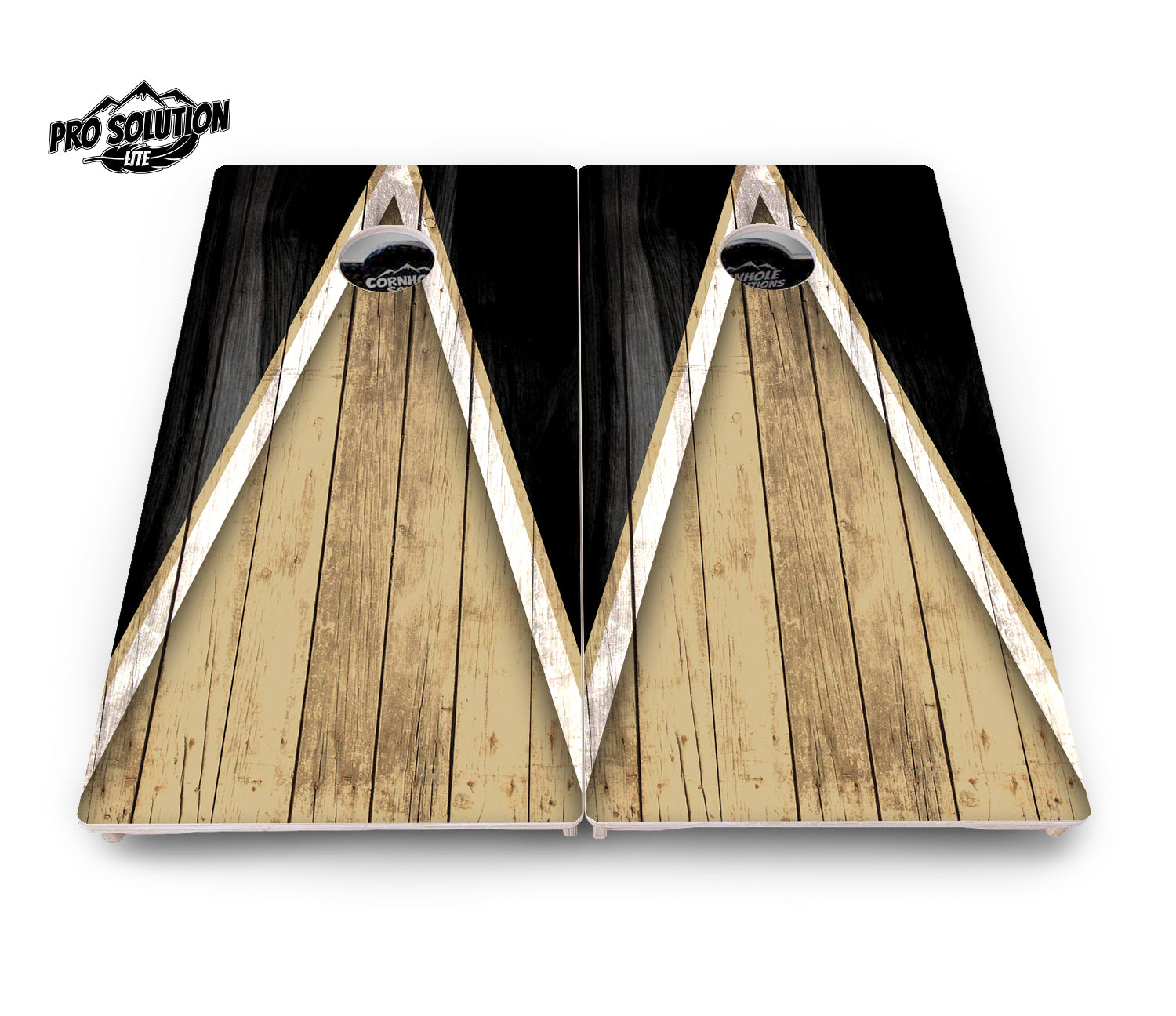 Team Color Triangle Cornhole Boards - Pro Solution Lite Series