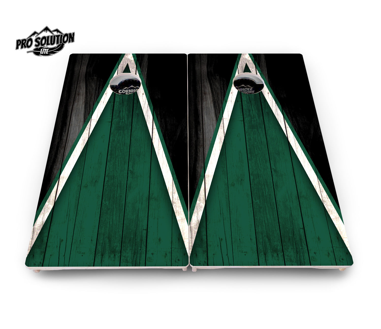 Team Color Triangle Cornhole Boards - Pro Solution Lite Series