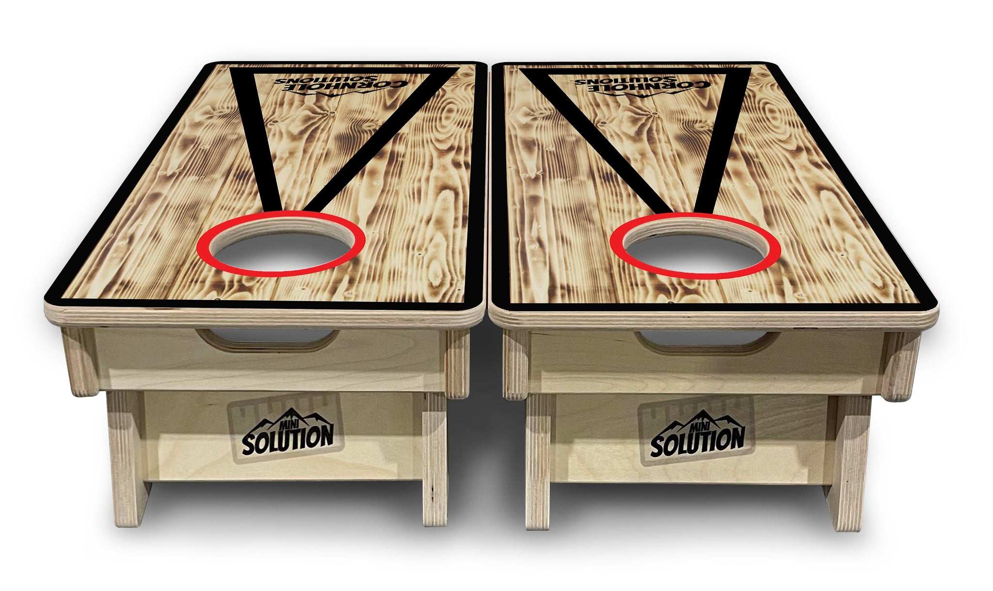 Mini Cornhole Boards - Burnt Triangle