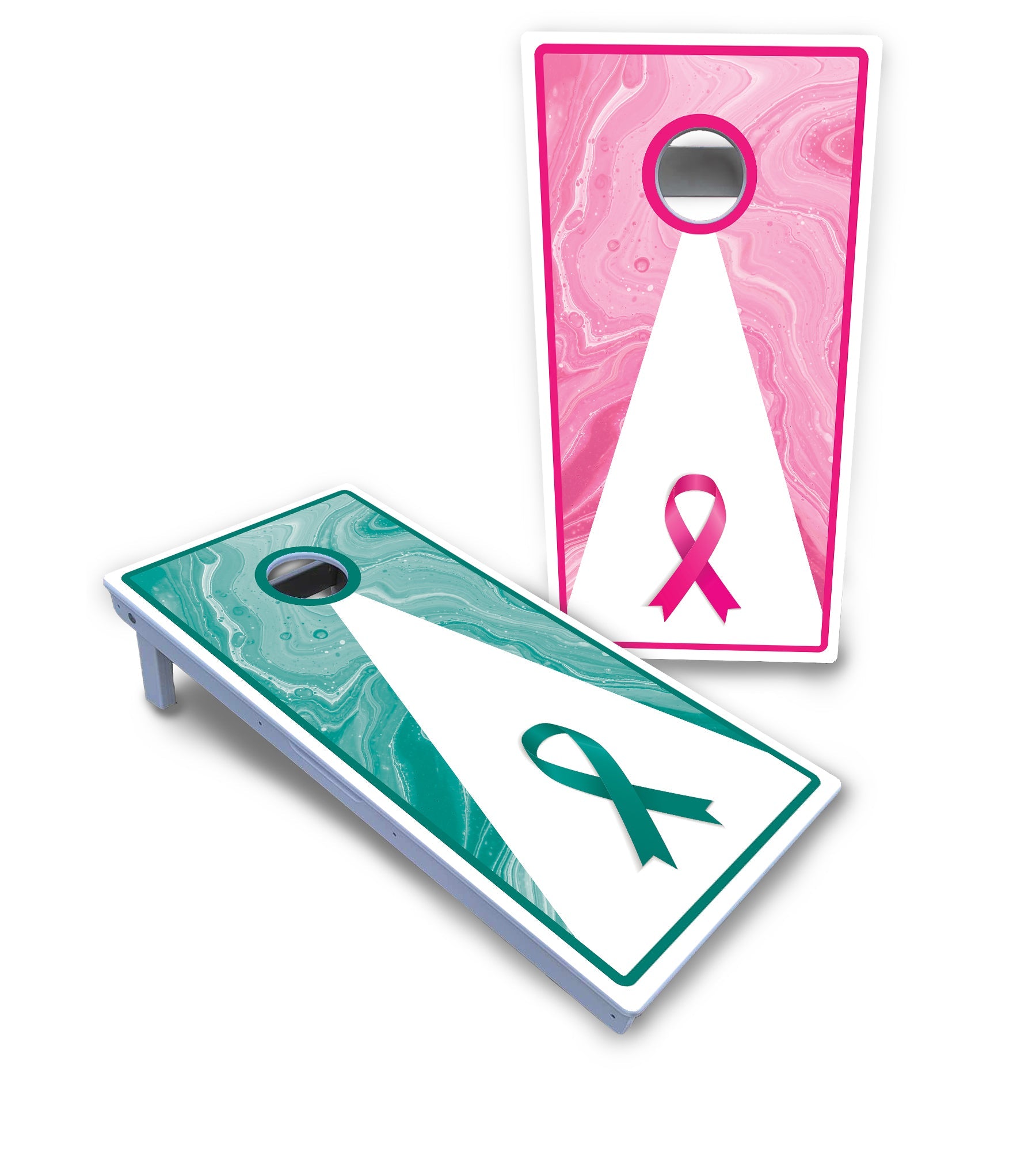 Cancer Awareness Cornhole Boards - All Weather Series