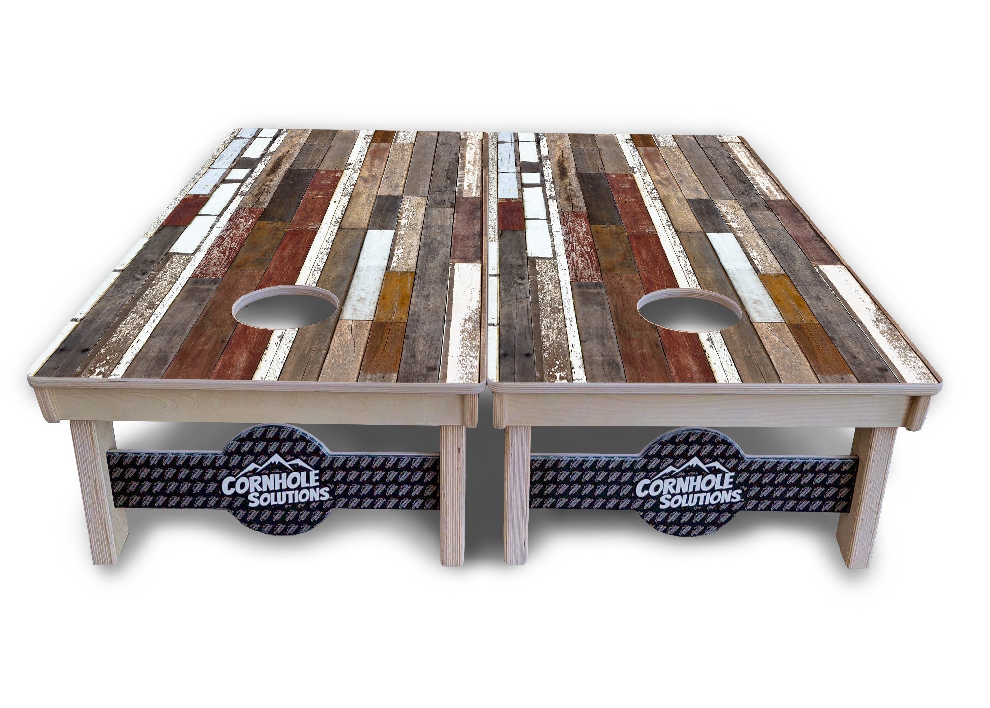 Colorful Planks Cornhole Boards - Professional Tournament Series