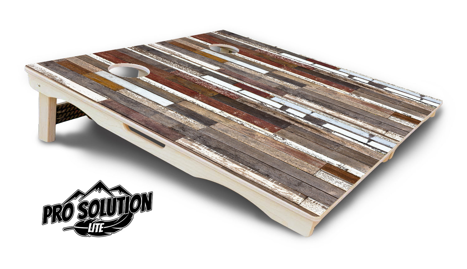 Colorful Planks Cornhole Boards - Pro Solution Lite Series