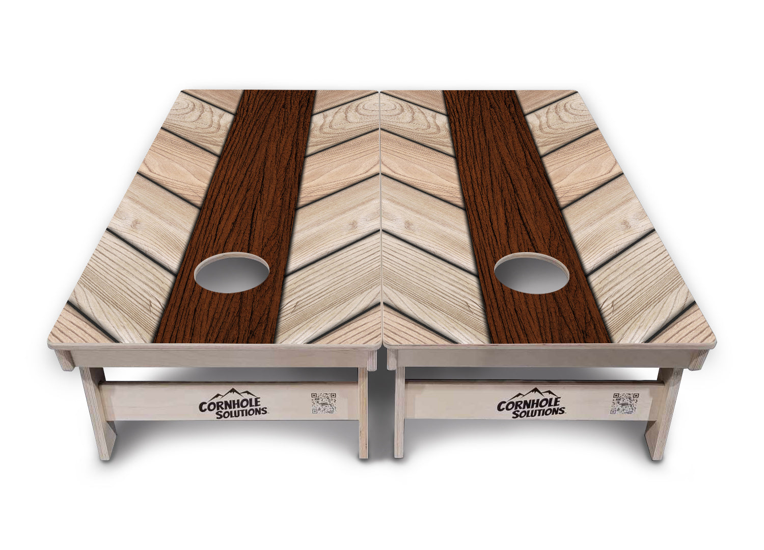 Cream Planks Cornhole Boards - Professional Tournament Series