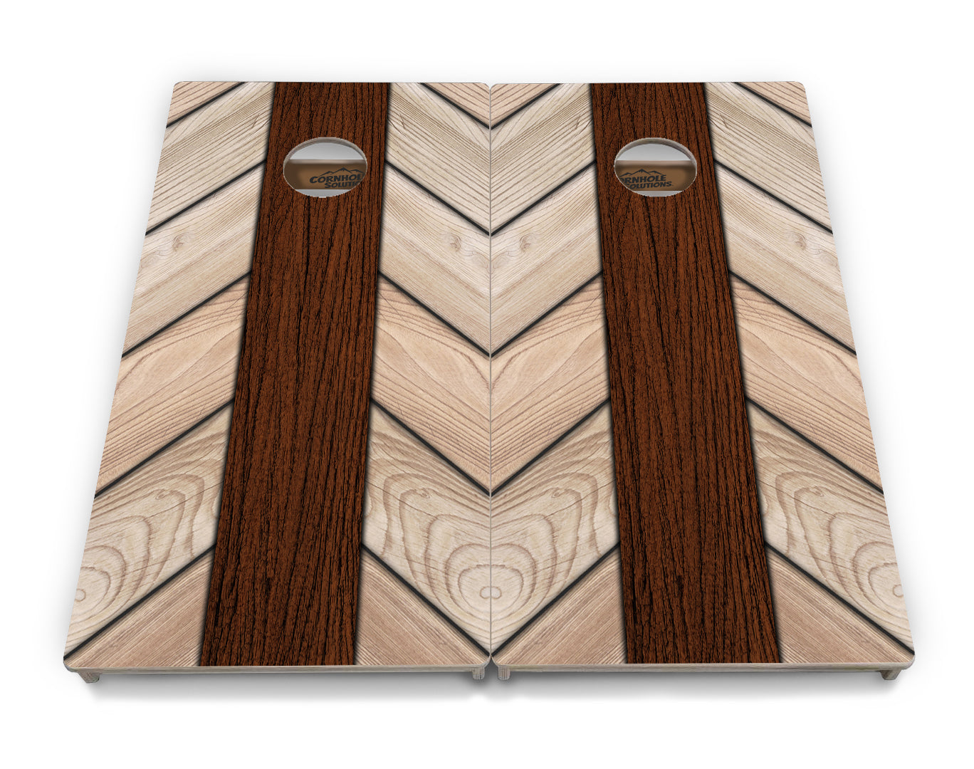 Cream Planks Cornhole Boards - Professional Tournament Series