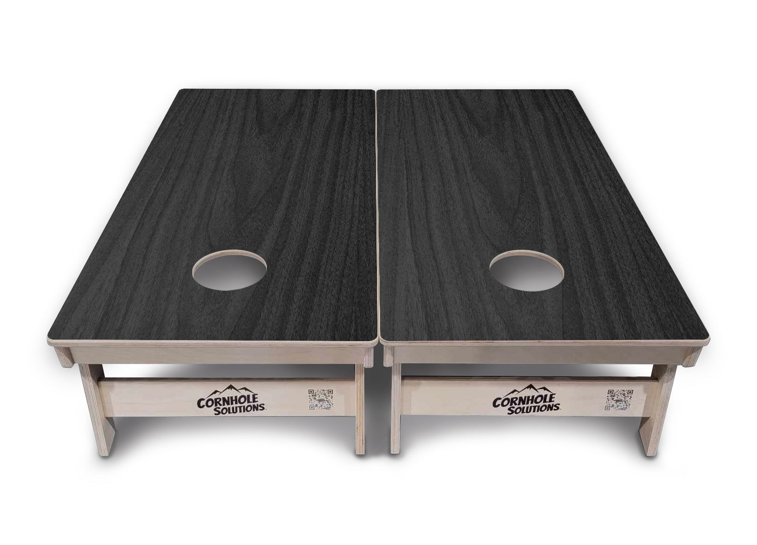 Dark Grey Wood Cornhole Boards - Professional Tournament Series