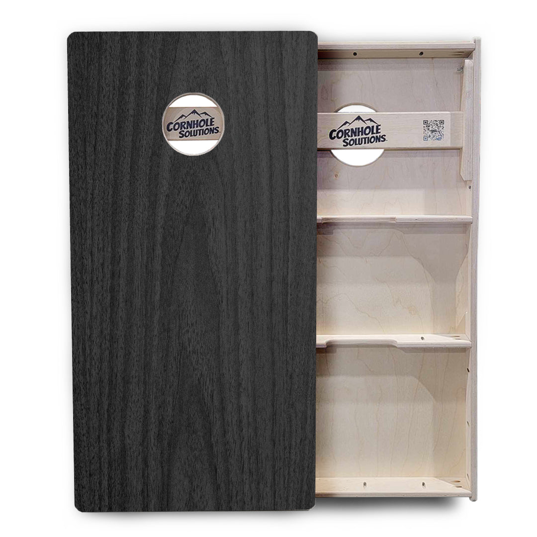 Dark Grey Wood Cornhole Boards - Professional Tournament Series