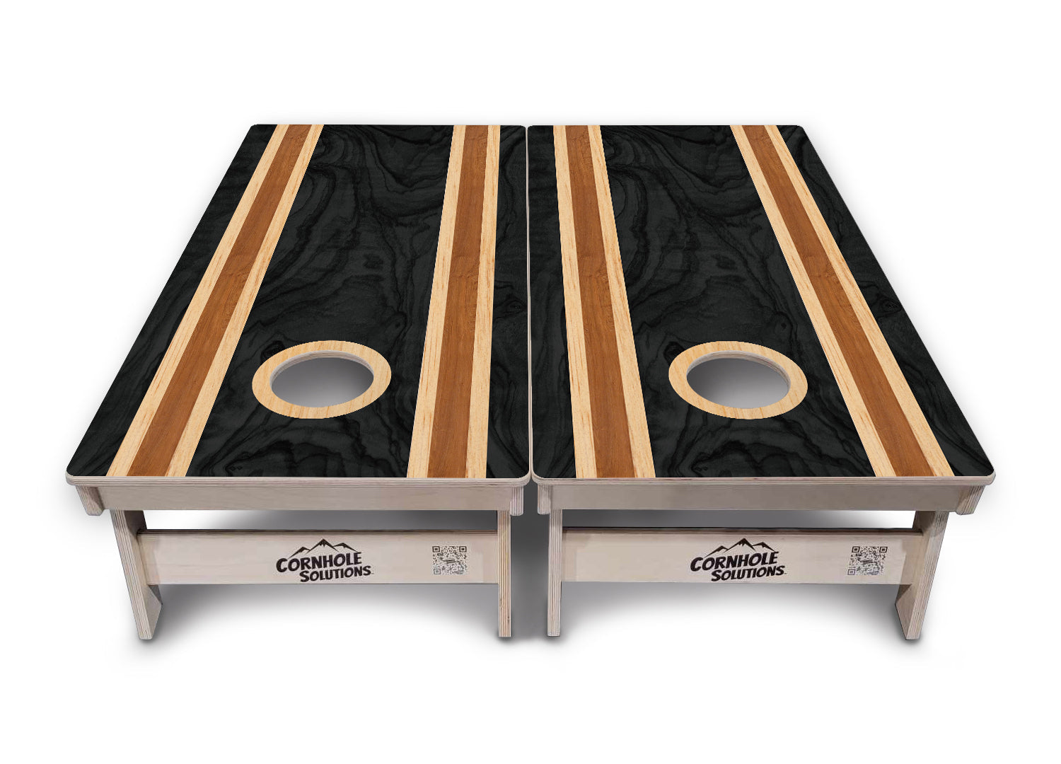 Dark Wood Cornhole Boards - Professional Tournament Series