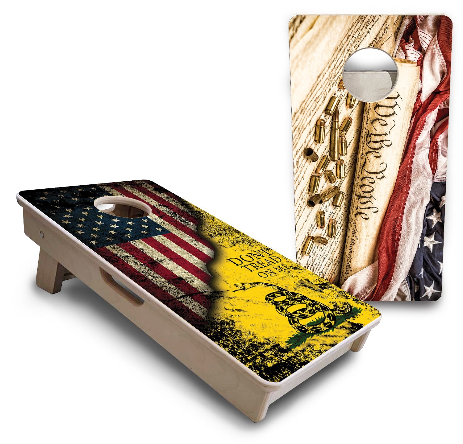Mini Cornhole Boards - DTOM & We The People