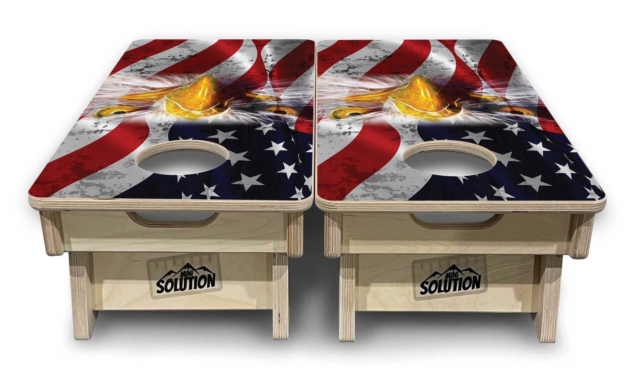 Mini Cornhole Boards - Electric Eagle Design