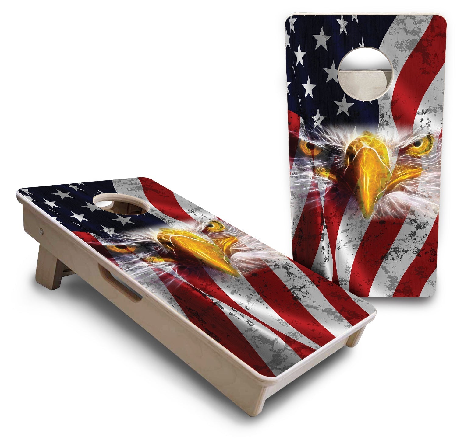 Mini Cornhole Boards - Electric Eagle Design