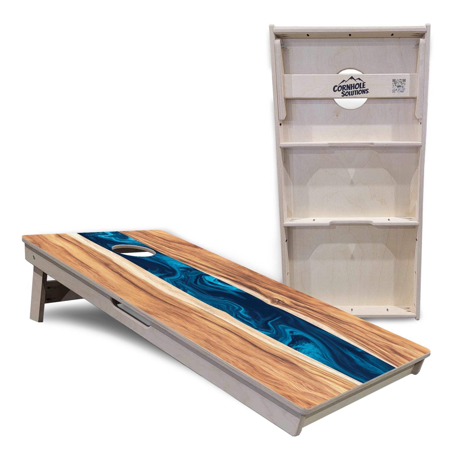 Live Edge River Cornhole Boards - Professional Tournament Series