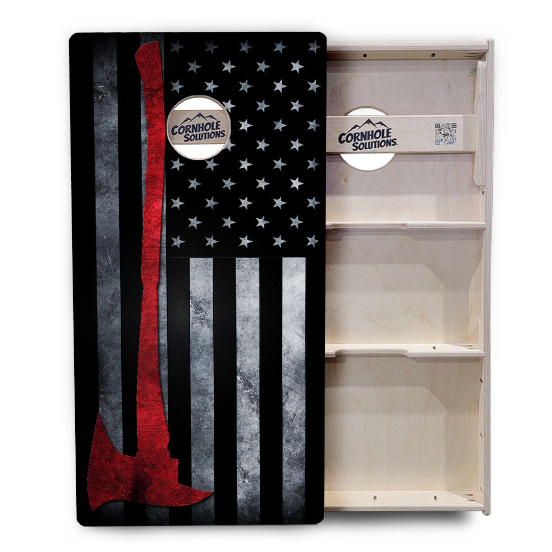 Axe Flag Cornhole Boards - Professional Tournament Series