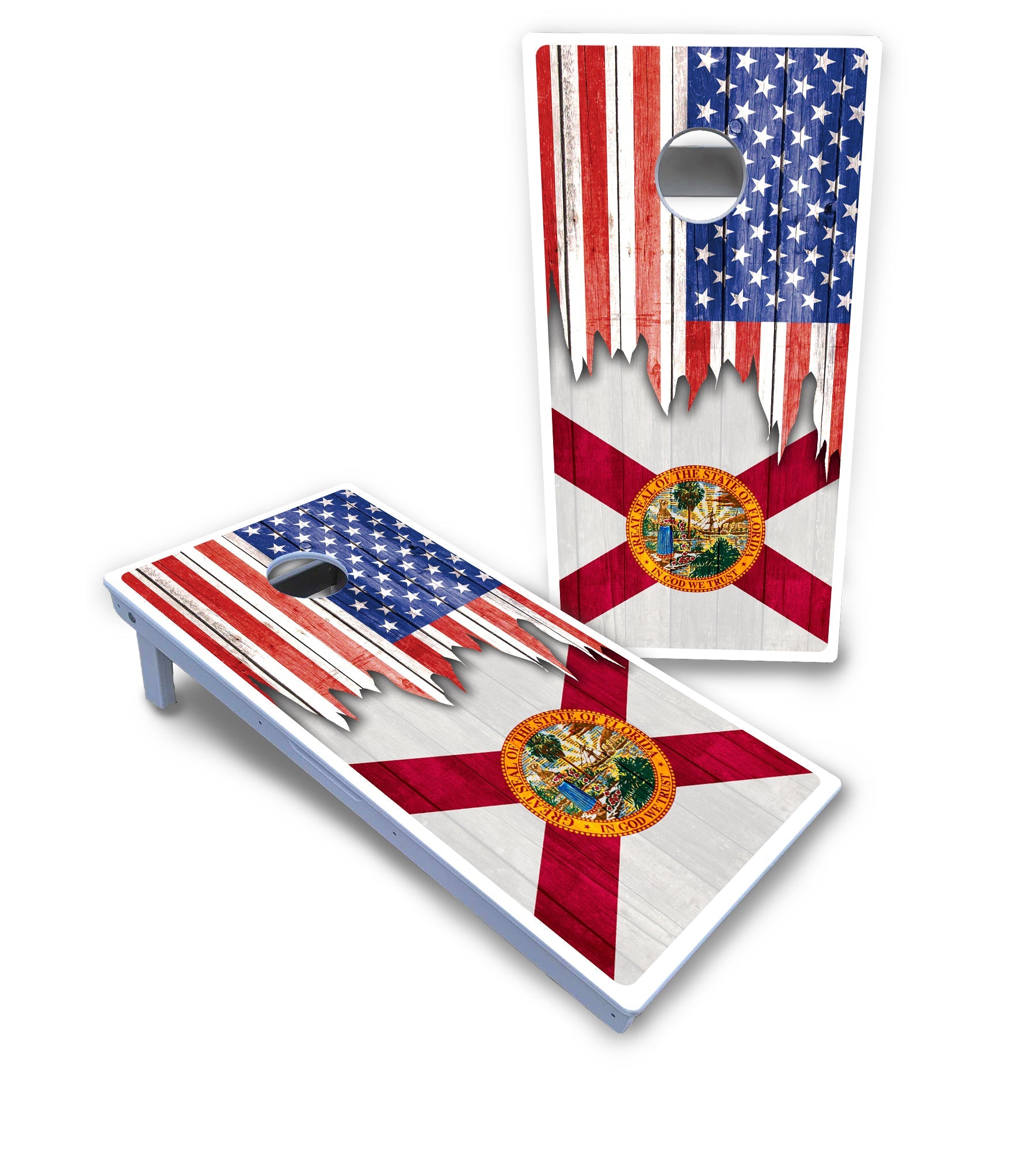 State Flag Designs Alabama to Georgia Cornhole Boards - All Weather Series