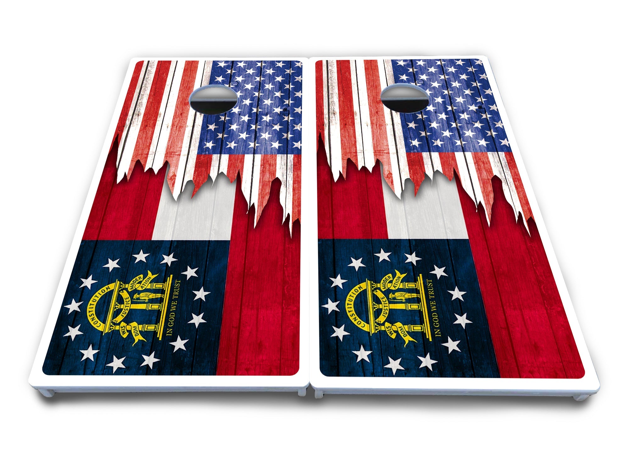 State Flag Designs Alabama to Georgia Cornhole Boards - All Weather Series