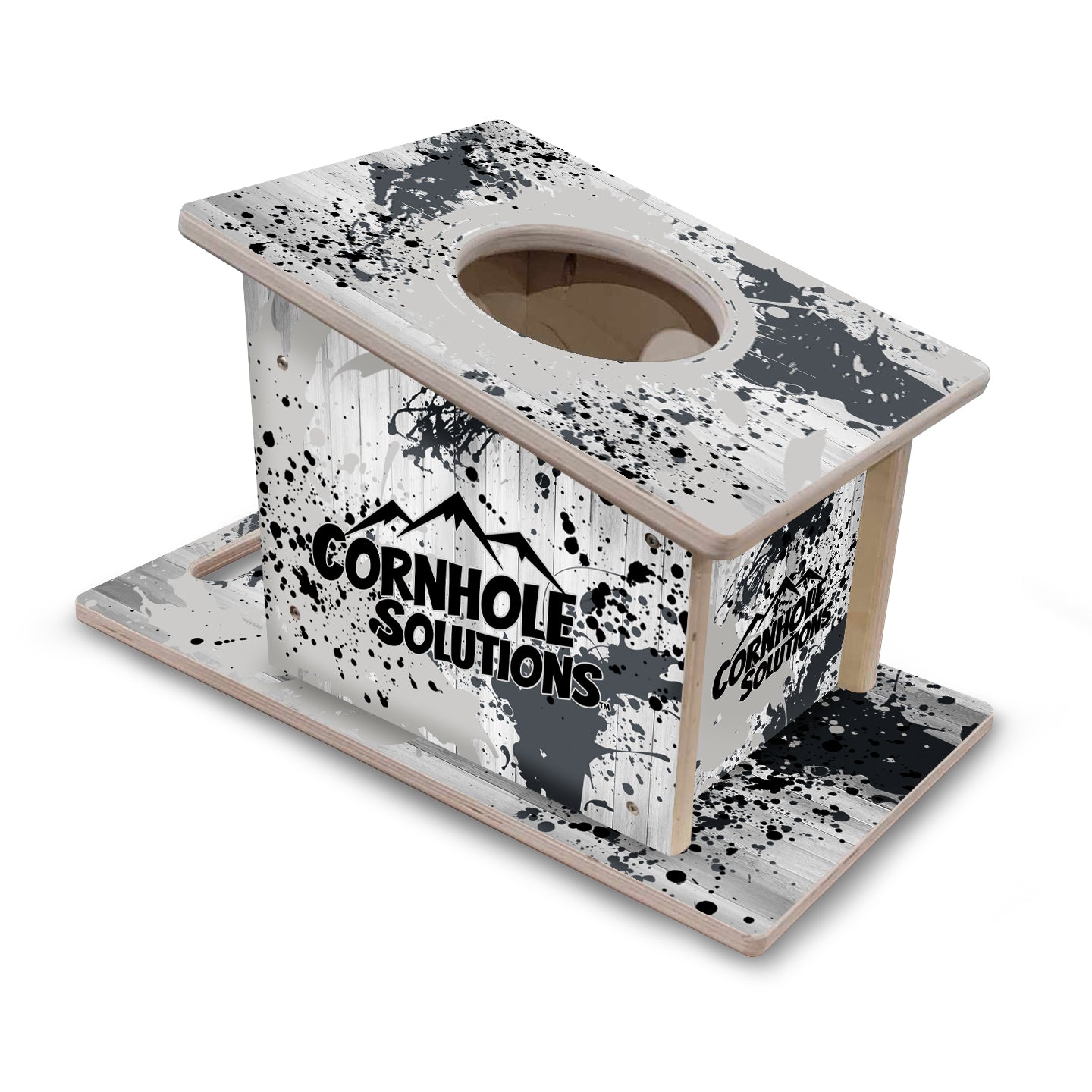 Airmail Solution - Paint Splatter Options - Professional Airmail Box - UV Printed - 3/4" Baltic Birch