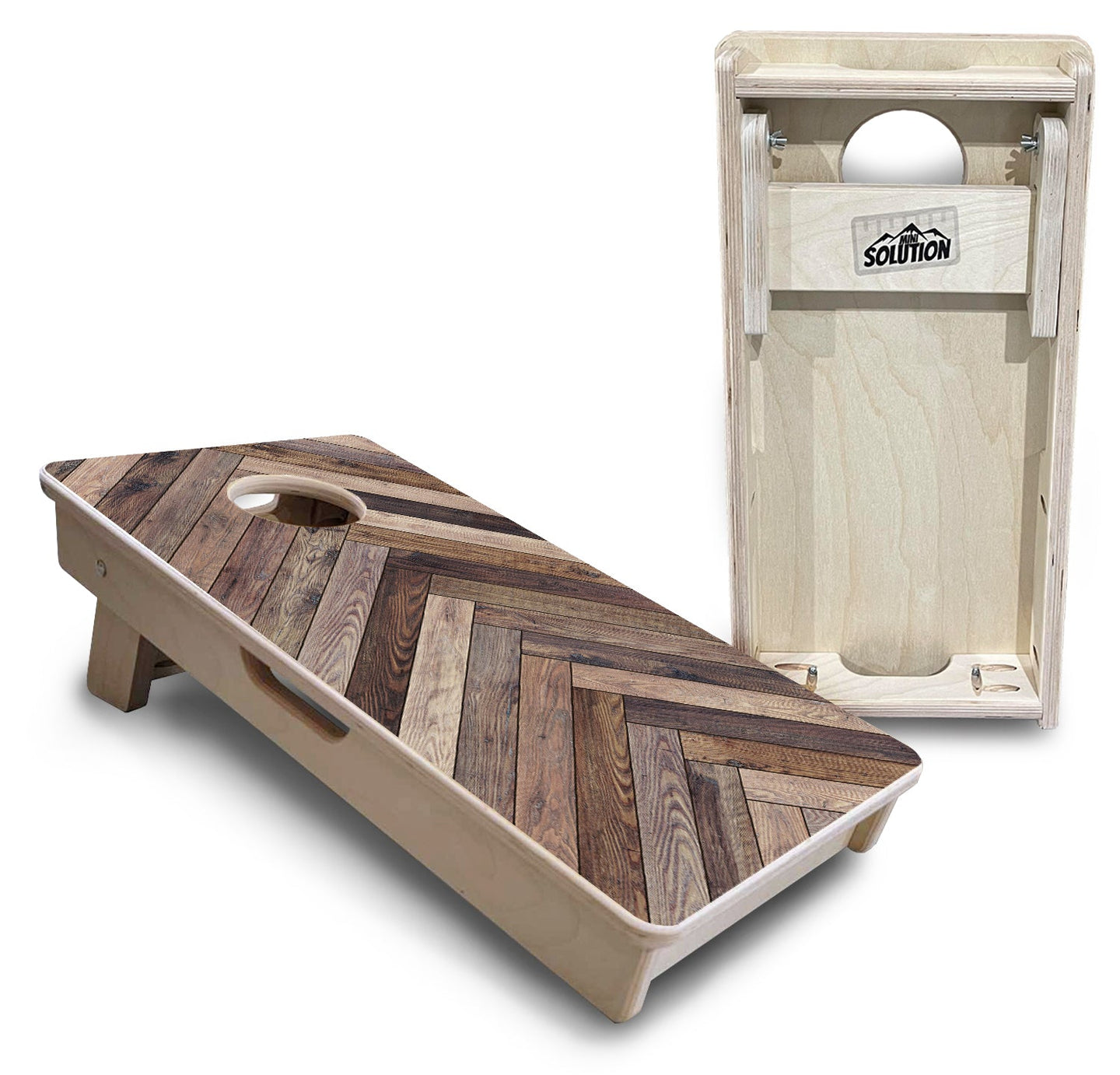 Mini Cornhole Boards - Herringbone Designs