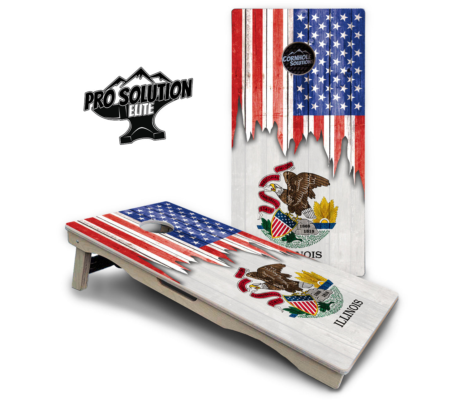 State Flag Designs Hawaii to Maryland Cornhole Boards - Pro Solution Elite Series