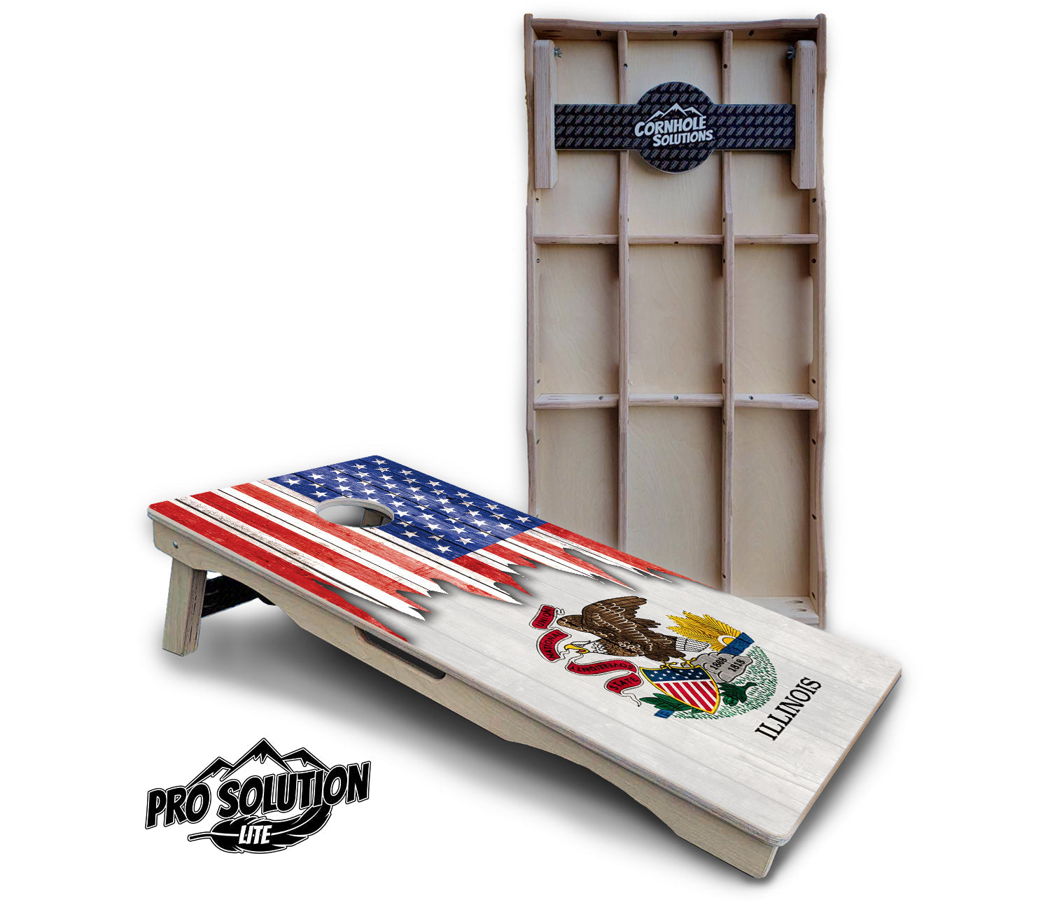 State Flag Designs Hawaii to Maryland Cornhole Boards - Pro Solution Lite Series