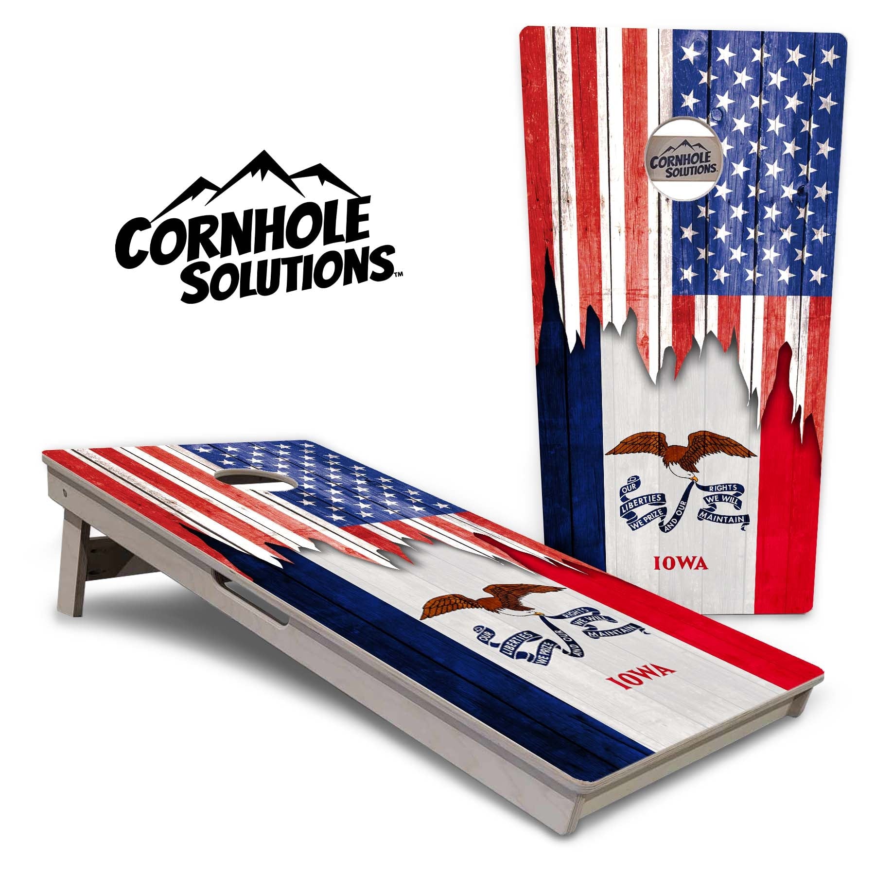 State Flags Hawaii to Maryland Cornhole Boards - Professional Tournament Series