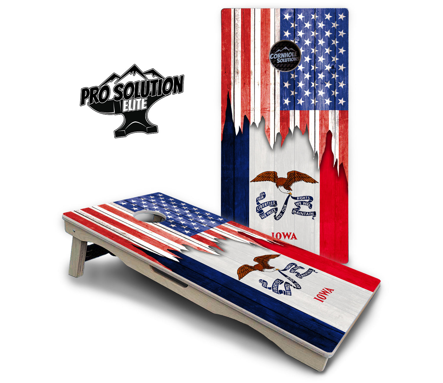 State Flag Designs Hawaii to Maryland Cornhole Boards - Pro Solution Elite Series