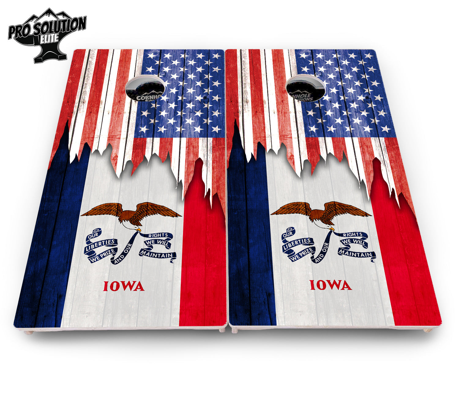 State Flag Designs Hawaii to Maryland Cornhole Boards - Pro Solution Elite Series