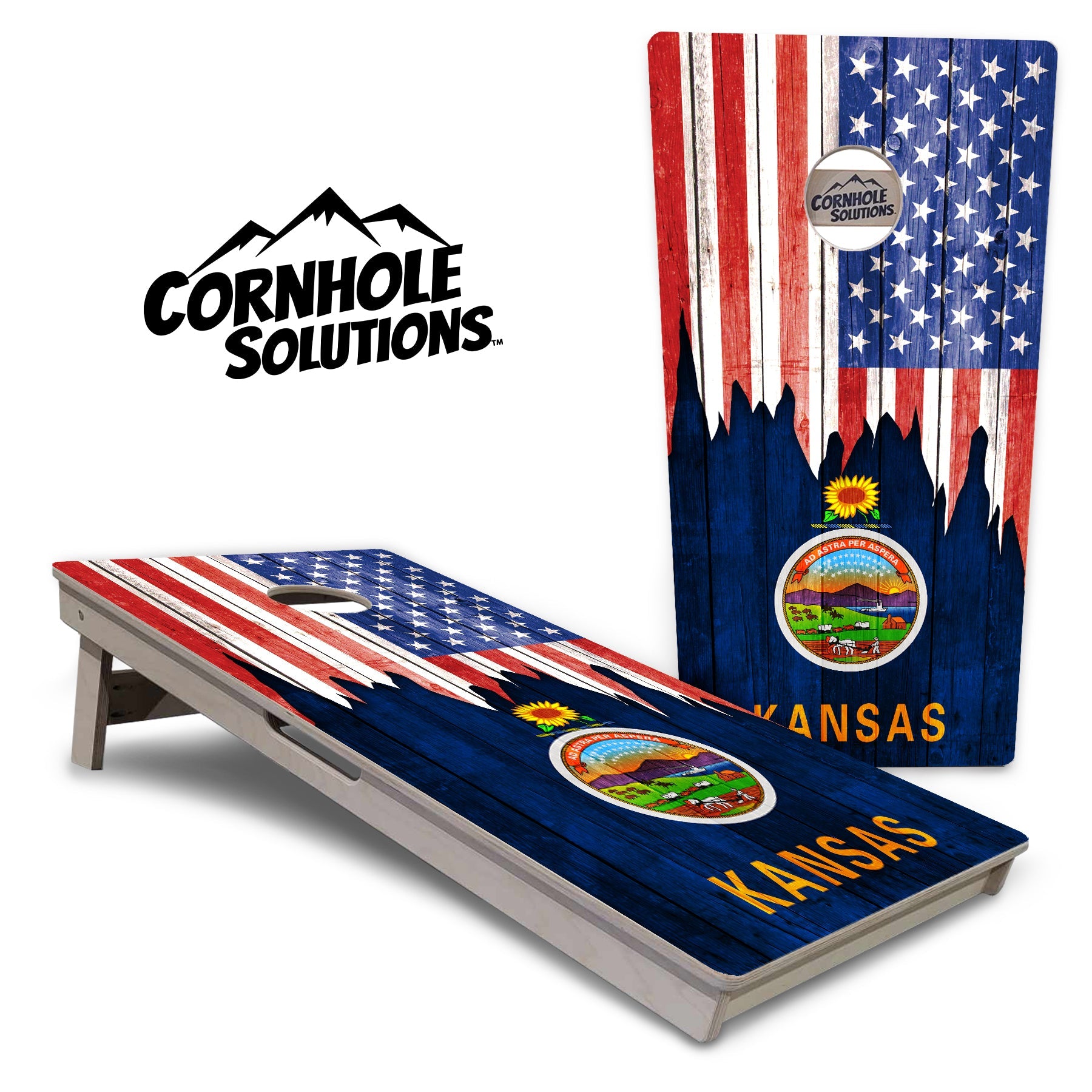 State Flags Hawaii to Maryland Cornhole Boards - Professional Tournament Series