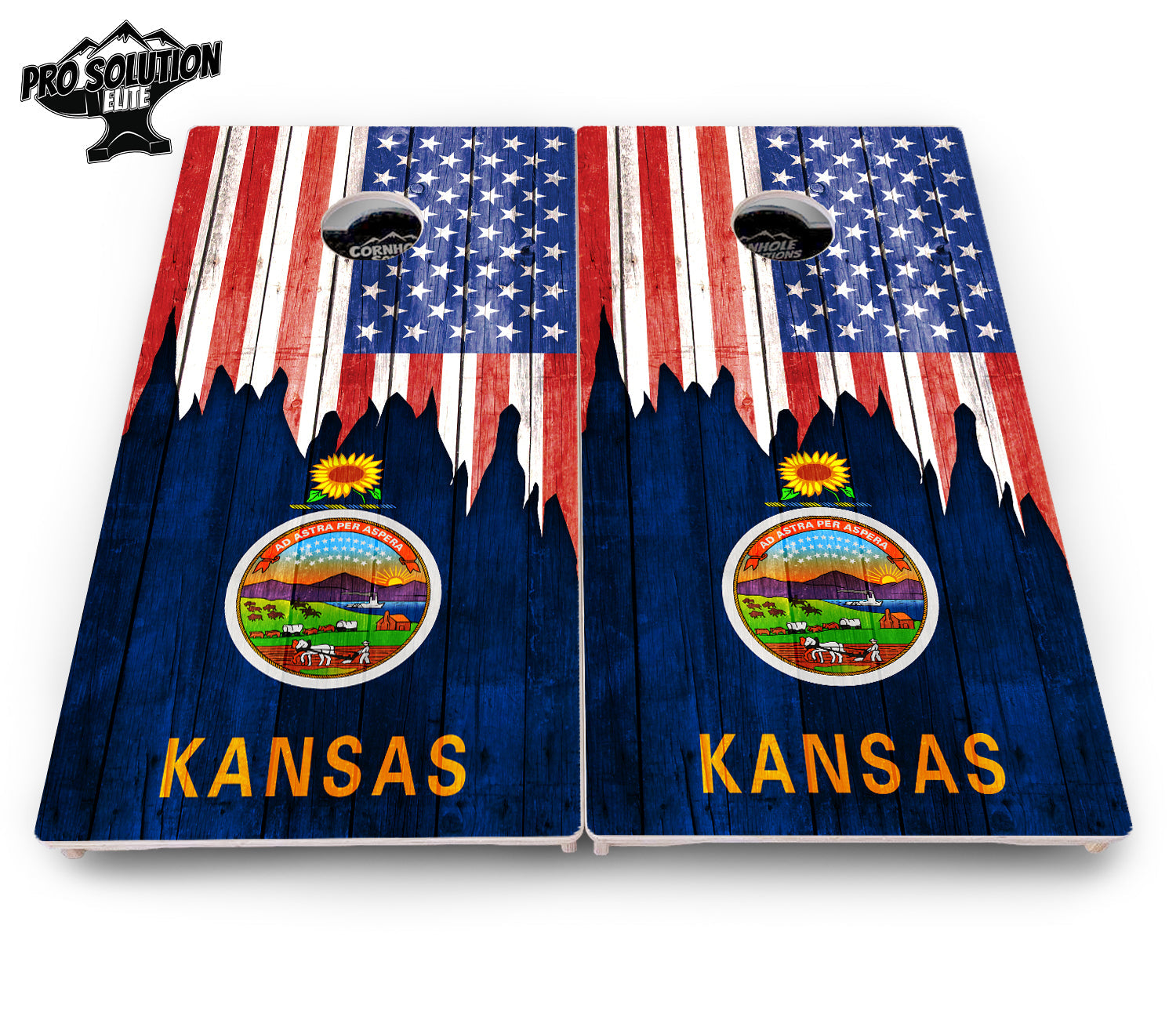 State Flag Designs Hawaii to Maryland Cornhole Boards - Pro Solution Elite Series