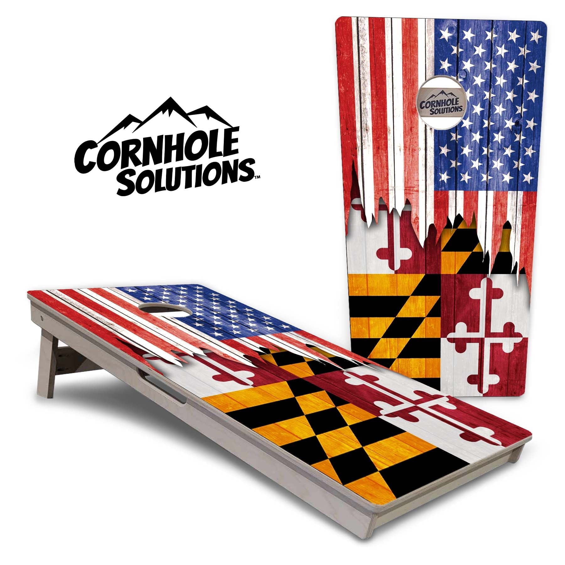 State Flags Hawaii to Maryland Cornhole Boards - Professional Tournament Series