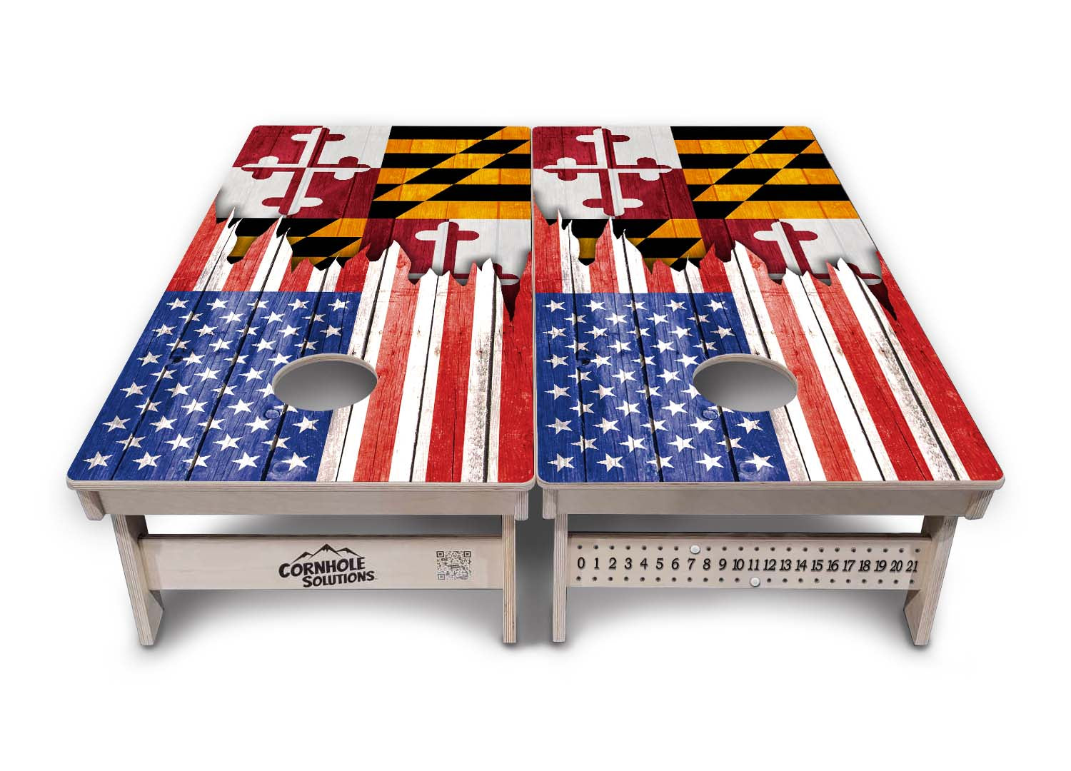State Flags Hawaii to Maryland Cornhole Boards - Professional Tournament Series