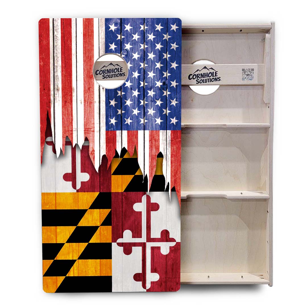 State Flags Hawaii to Maryland Cornhole Boards - Professional Tournament Series