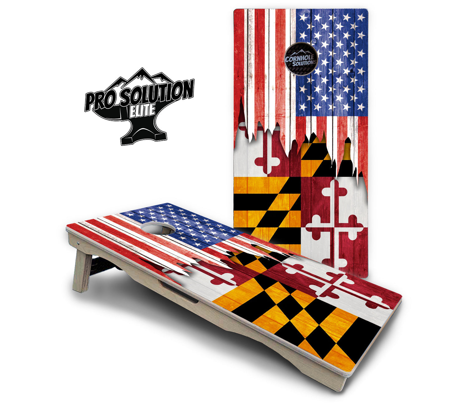 State Flag Designs Hawaii to Maryland Cornhole Boards - Pro Solution Elite Series