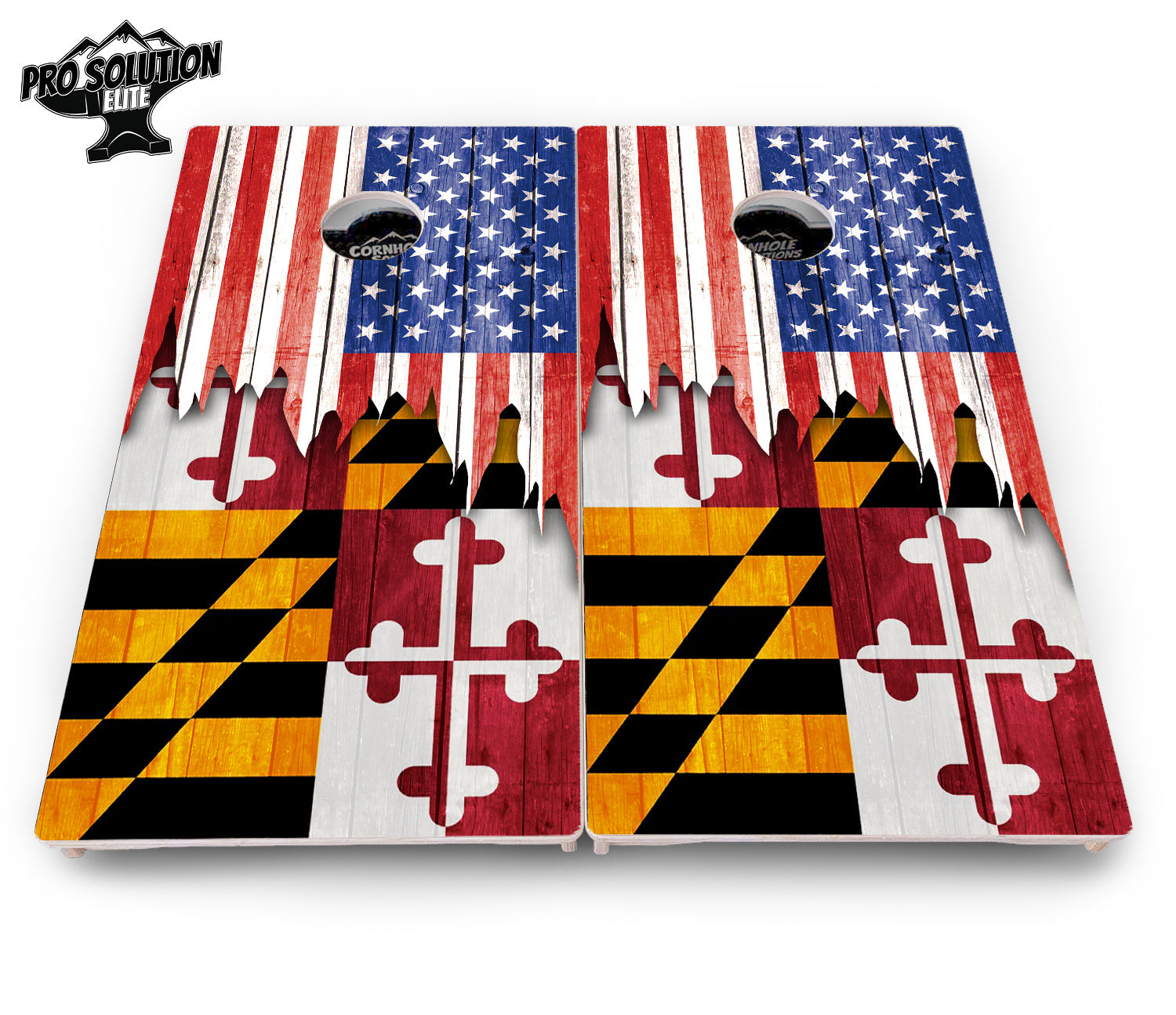 State Flag Designs Hawaii to Maryland Cornhole Boards - Pro Solution Elite Series