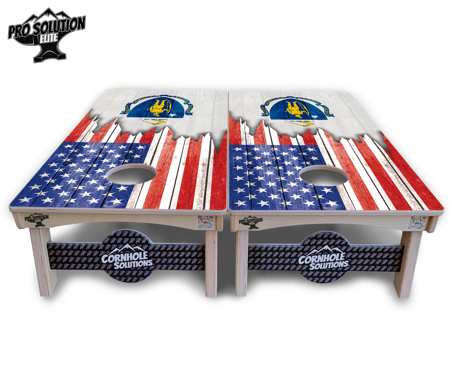 State Flag Designs Massachusetts to New Jersey Cornhole Boards - Pro Solution Elite Series