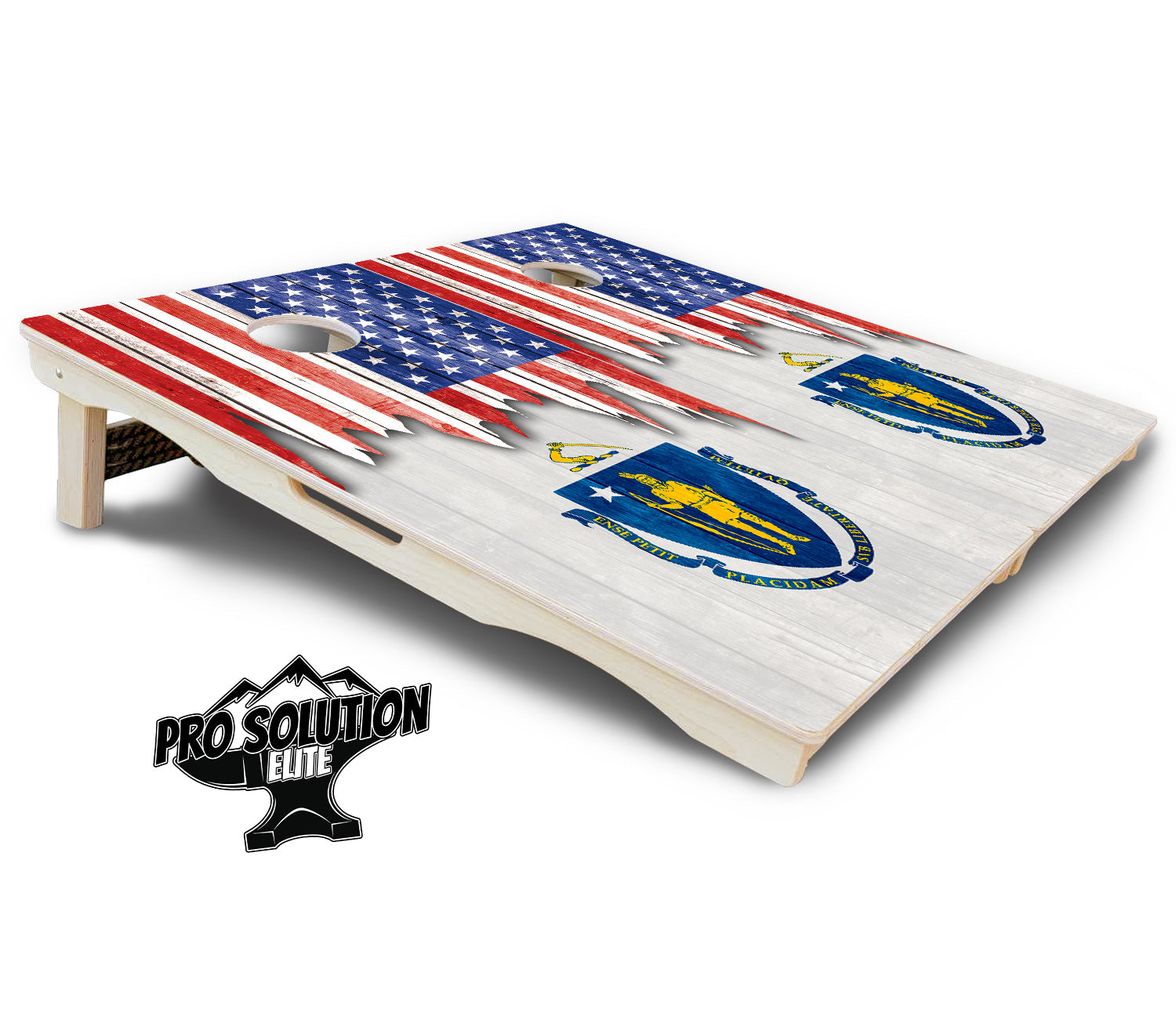State Flag Designs Massachusetts to New Jersey Cornhole Boards - Pro Solution Elite Series