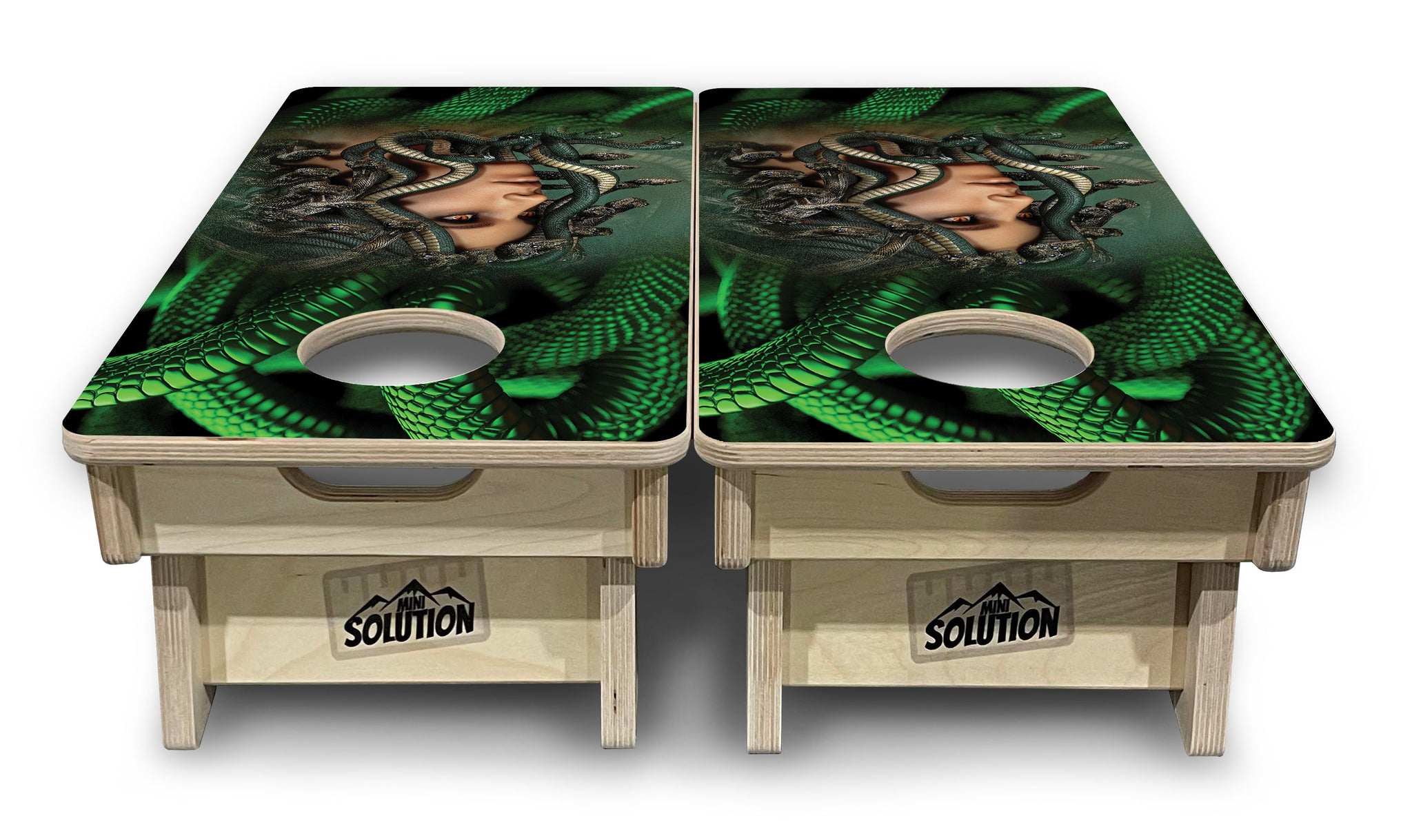 Mini Cornhole Boards - Medusa