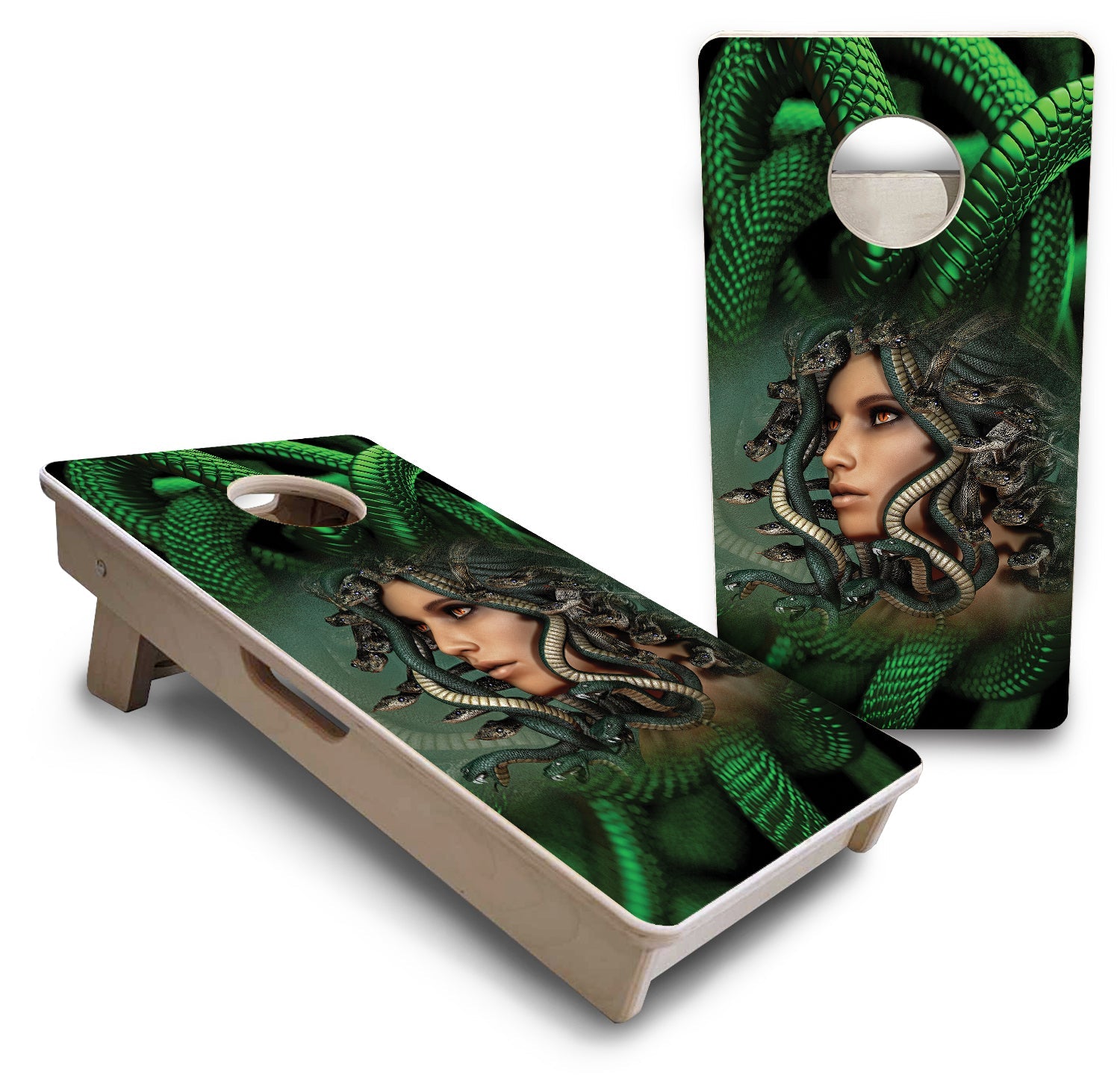 Mini Cornhole Boards - Medusa