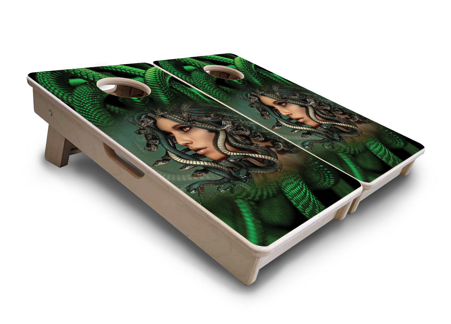 Mini Cornhole Boards - Medusa