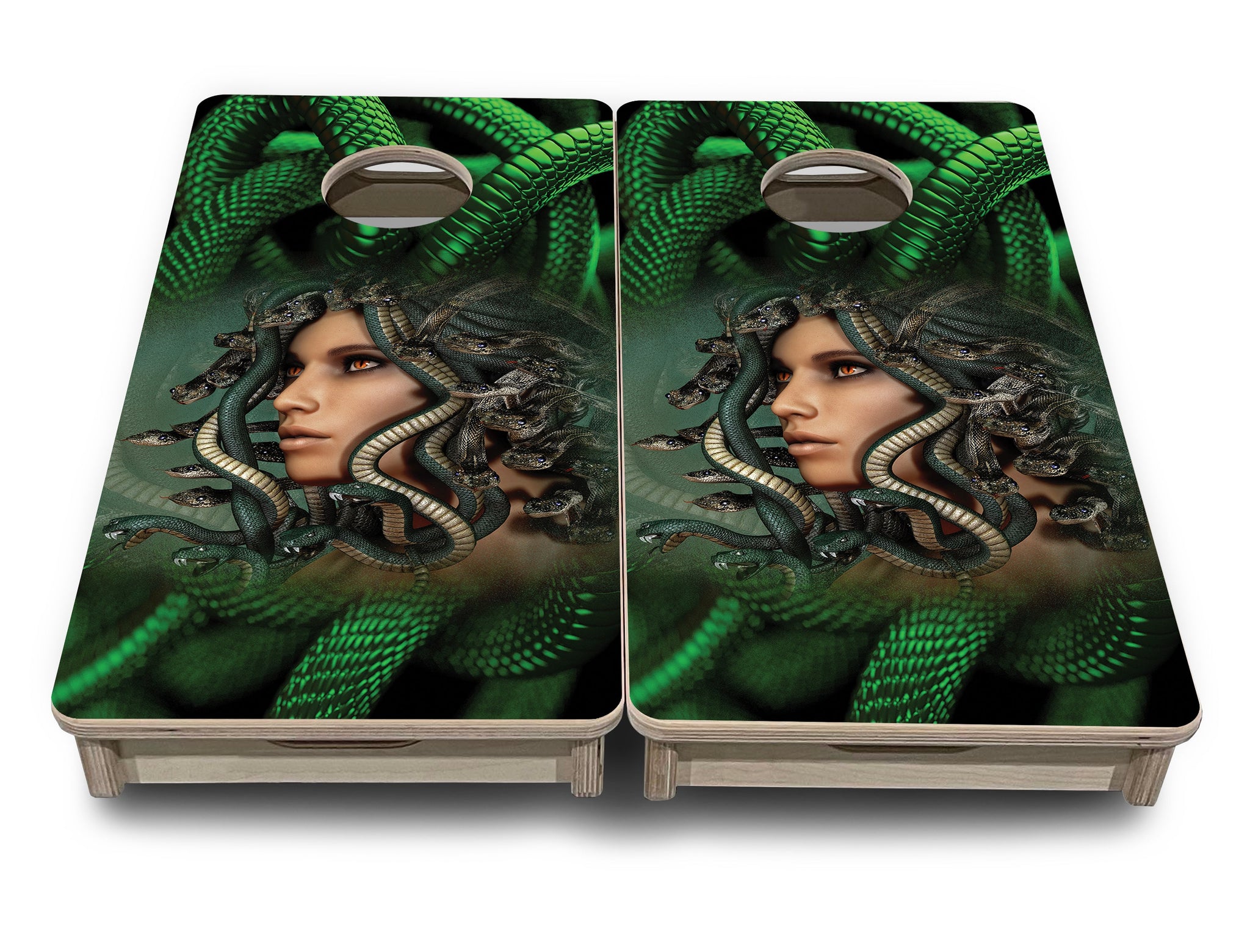 Mini Cornhole Boards - Medusa