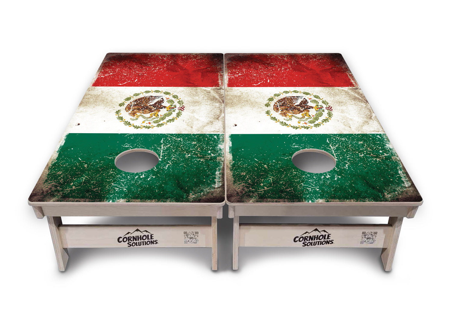 Mexico Flag Cornhole Boards - Professional Tournament Series